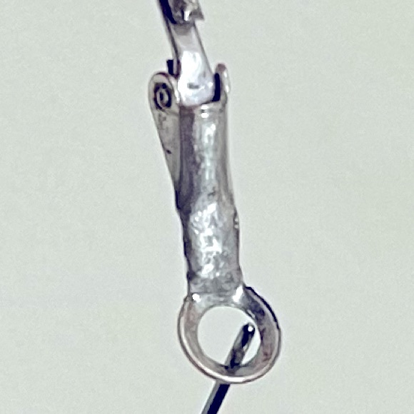 Vintage Triple Turquoise Hoop Earrings - Picture 12 of 16